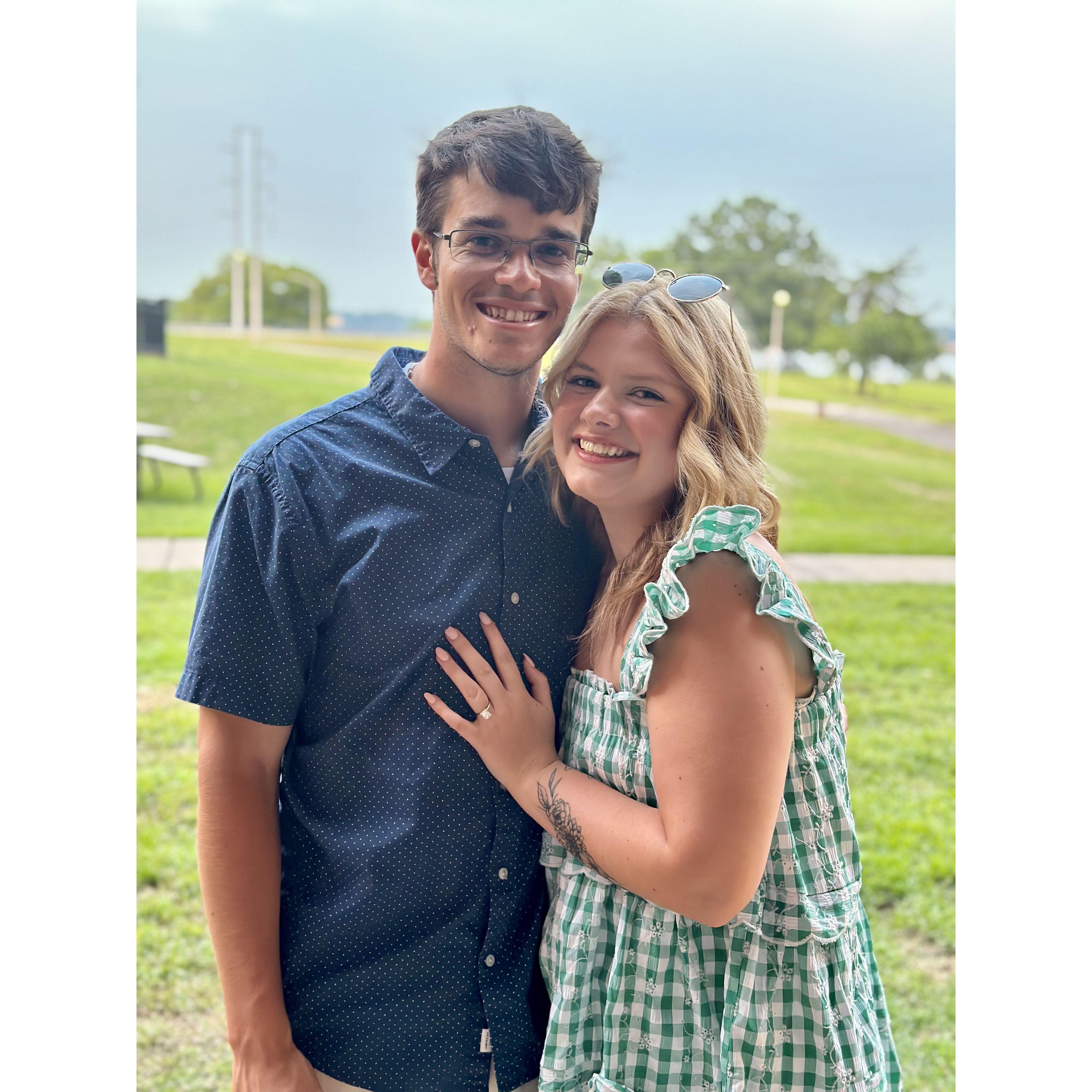 First official photo as Fiancé’s