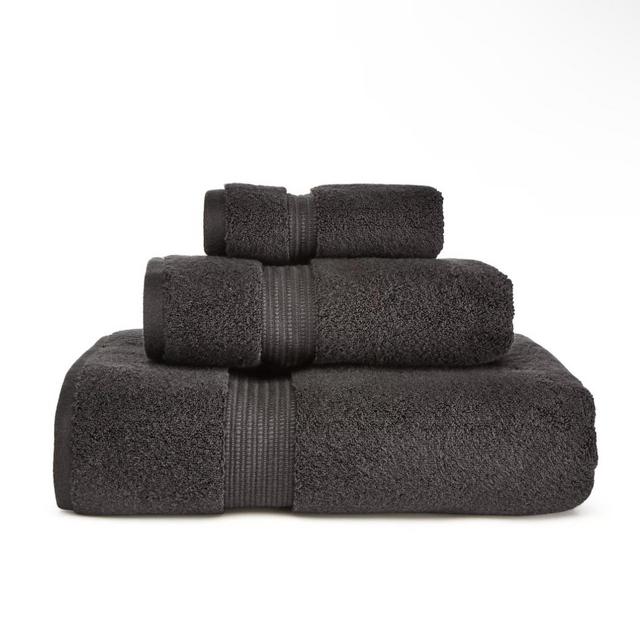 Luxe Turkish Bath Towel - Charcoal Gray