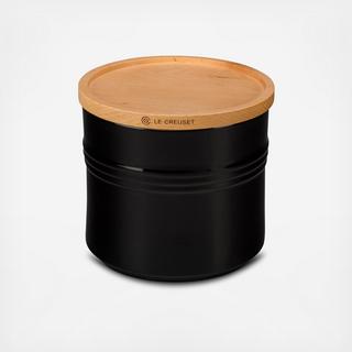 Medium Canister with Wood Lid