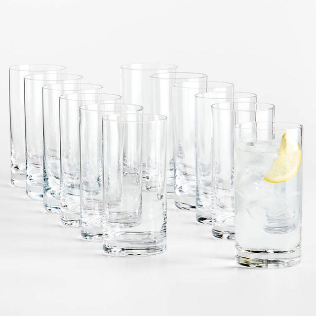 Aspen 18-Oz. Highball Glasses, Set of 12