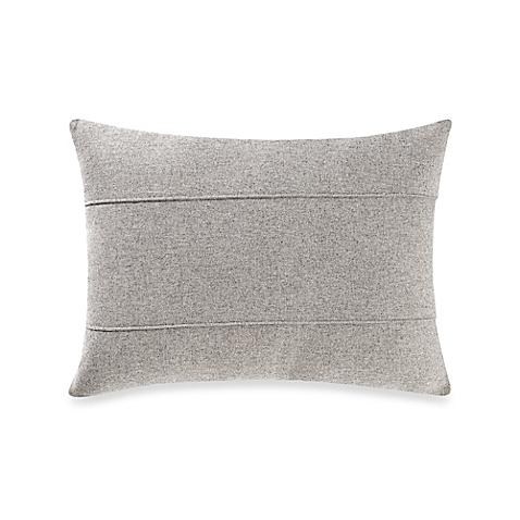 Kenneth Cole Reaction Home Element Seamed Oblong Throw Pillow in Grey