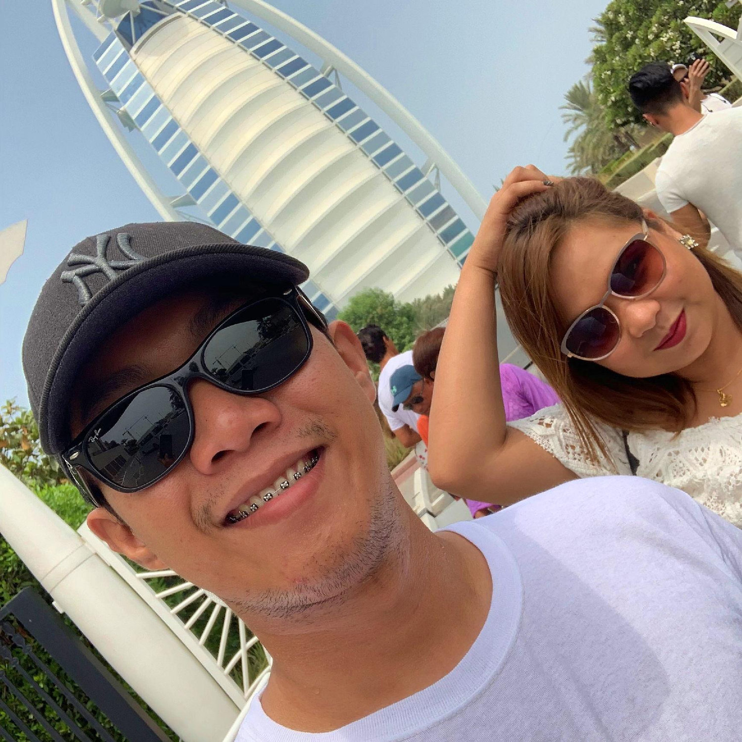 Relationship Goals: Infront of the worldโs first seven stars hotel, Burj Al Arab.