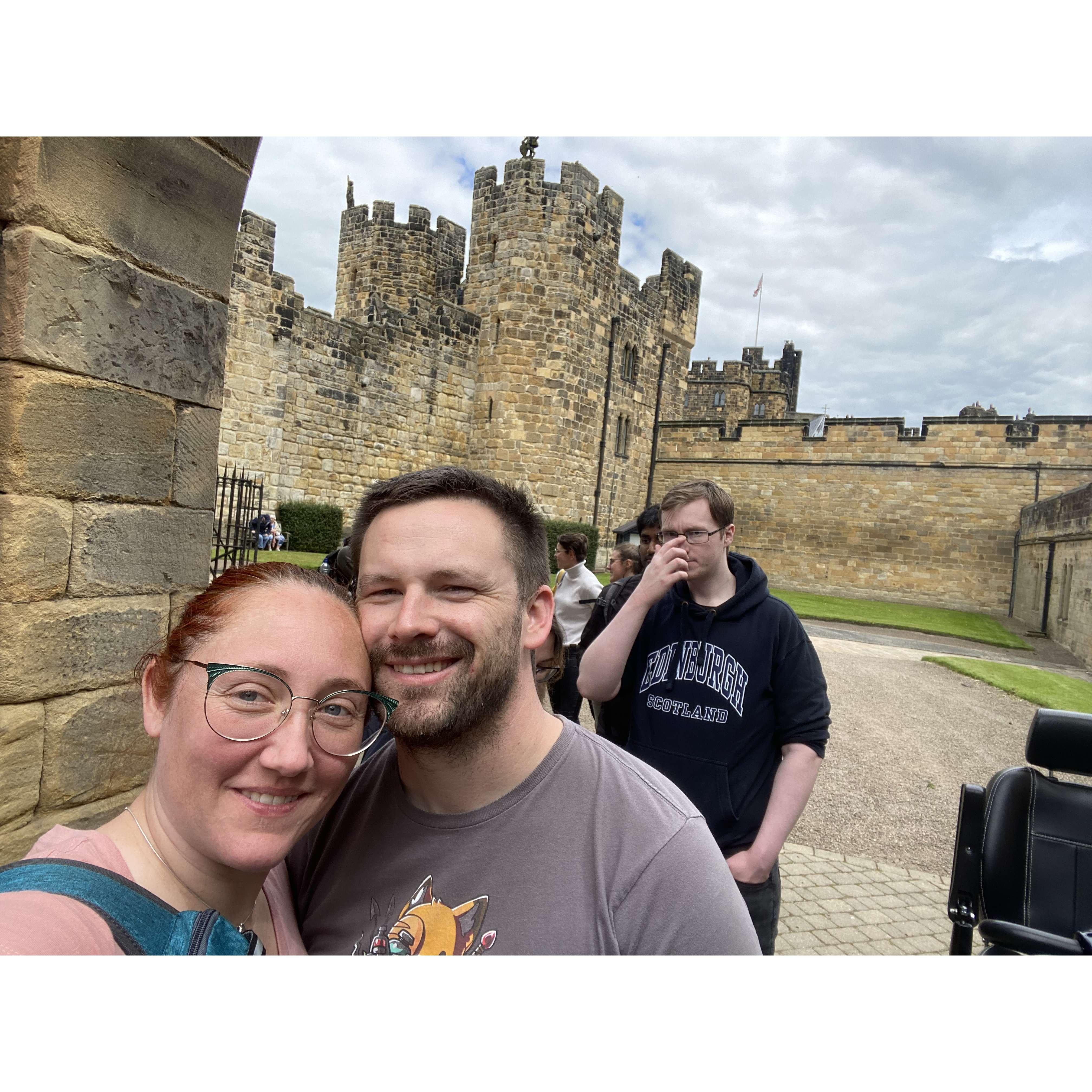 Then we moved on to Alnwick Castle, which is where they filmed Harry Potter!!!!!! Ya I know.