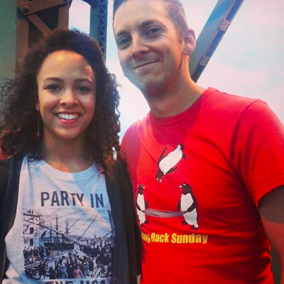Watching fireworks on 4th of July from the Hawthorne bridge! -- Summer 2014