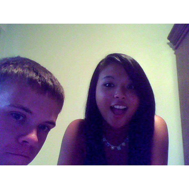 Leena tried to put a heart filter on screen after this picture and Zack got shy and moved out of frame - little did he know...
