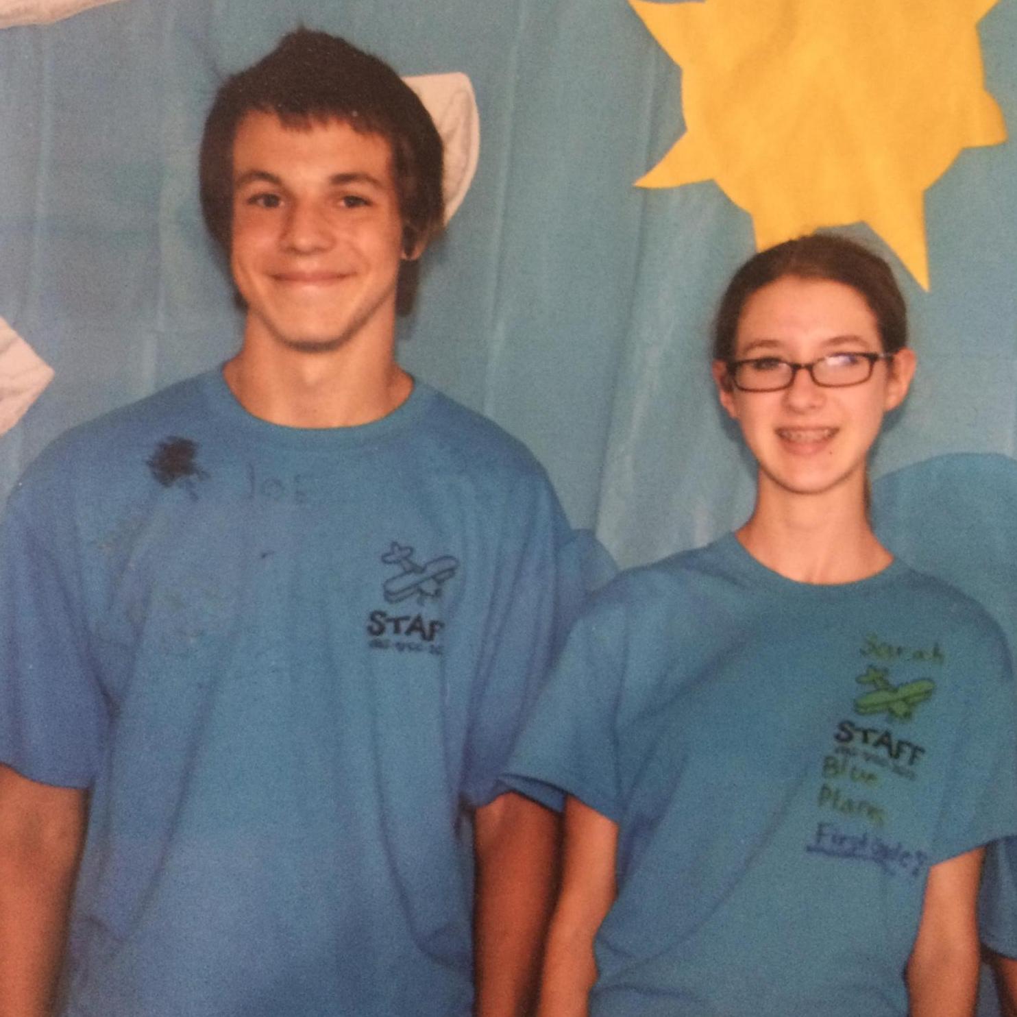 Middle School
We were co-counselors at Vacation Bible School together (although we don't really remember)