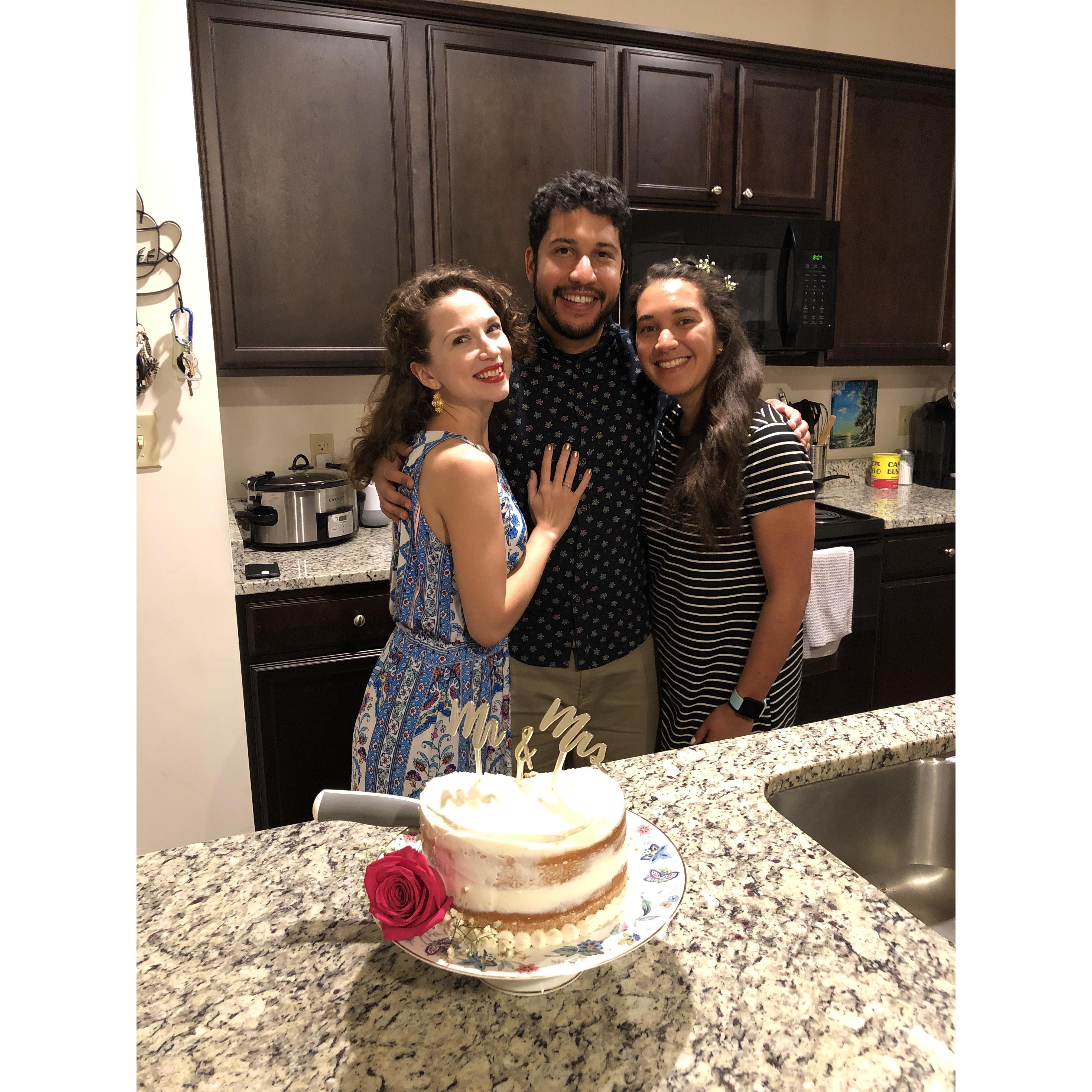 Gabriela baked a beautiful cake to welcome Sarah to the family!