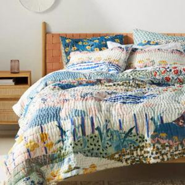 100% Cotton Voile Printed Quilt Collection | Color: Rosalind - Queen