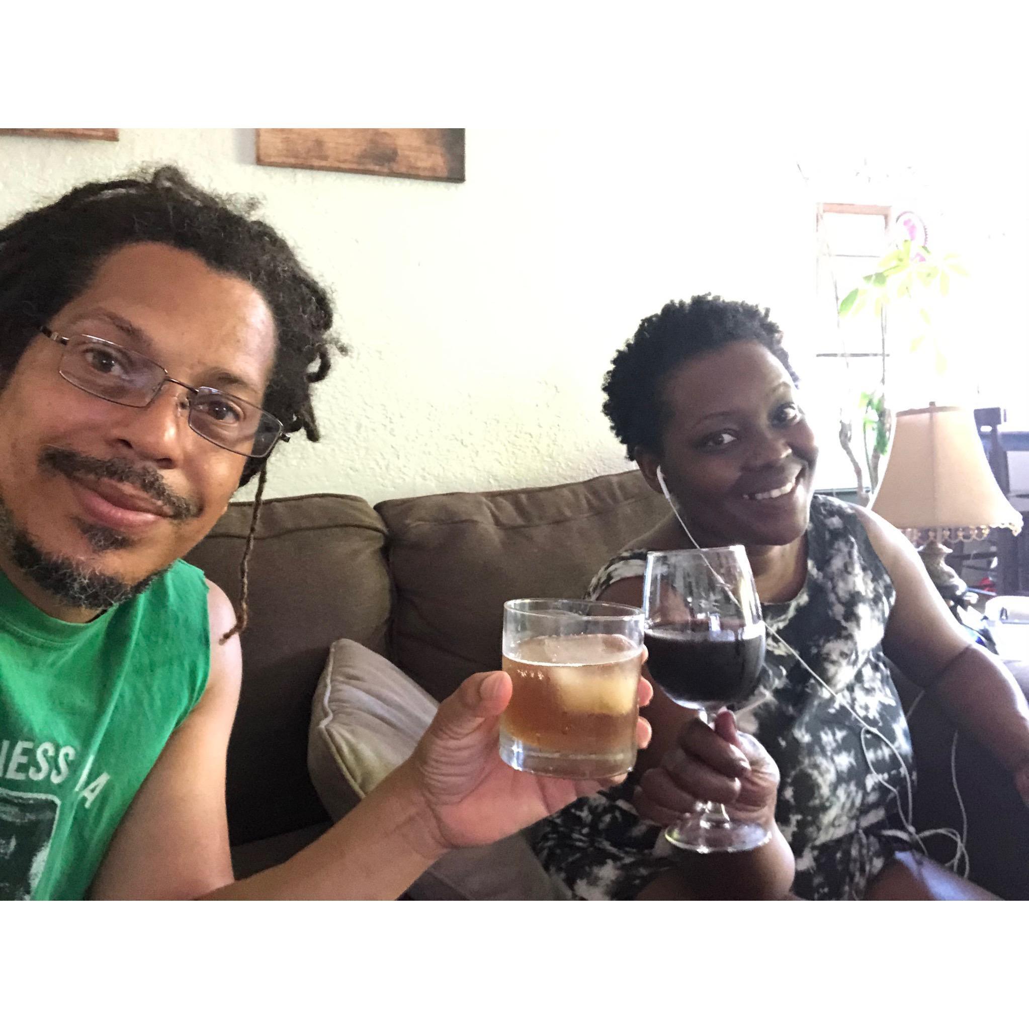 Lala's first drink after pregnancy!!!