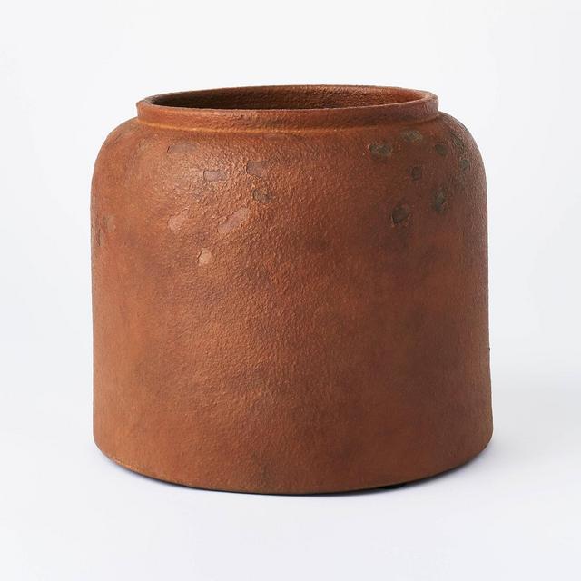 8" x 9.5" Rustic Vase Brown - Threshold™ designed with Studio McGee
