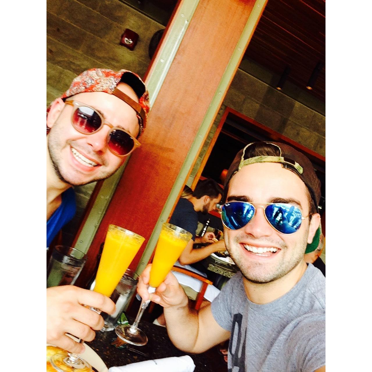 Brunching - our favorite activity