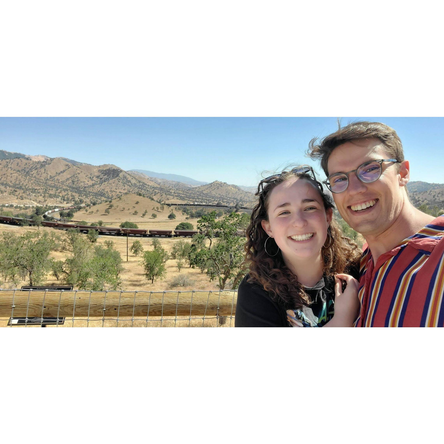One of our first dates was to the Tehachapi Train Loop