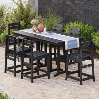 Modern Studio 7-Piece Plaza Counter Chair Set