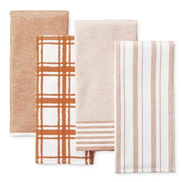 Williams Sonoma Multi-Pack Absorbent Towels, Set of 4, Pumpkin