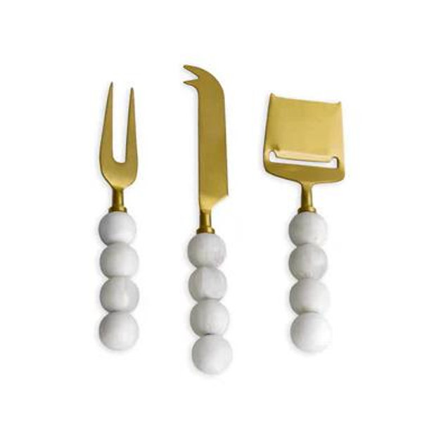 Resin Sorbet Cheese Knives, Set of 3
