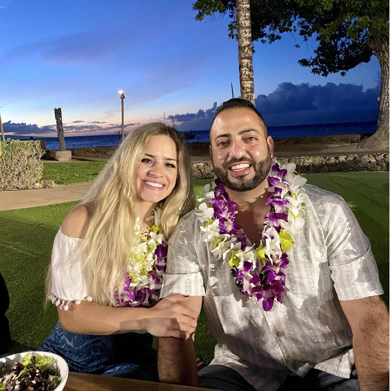 Moments before getting engaged.