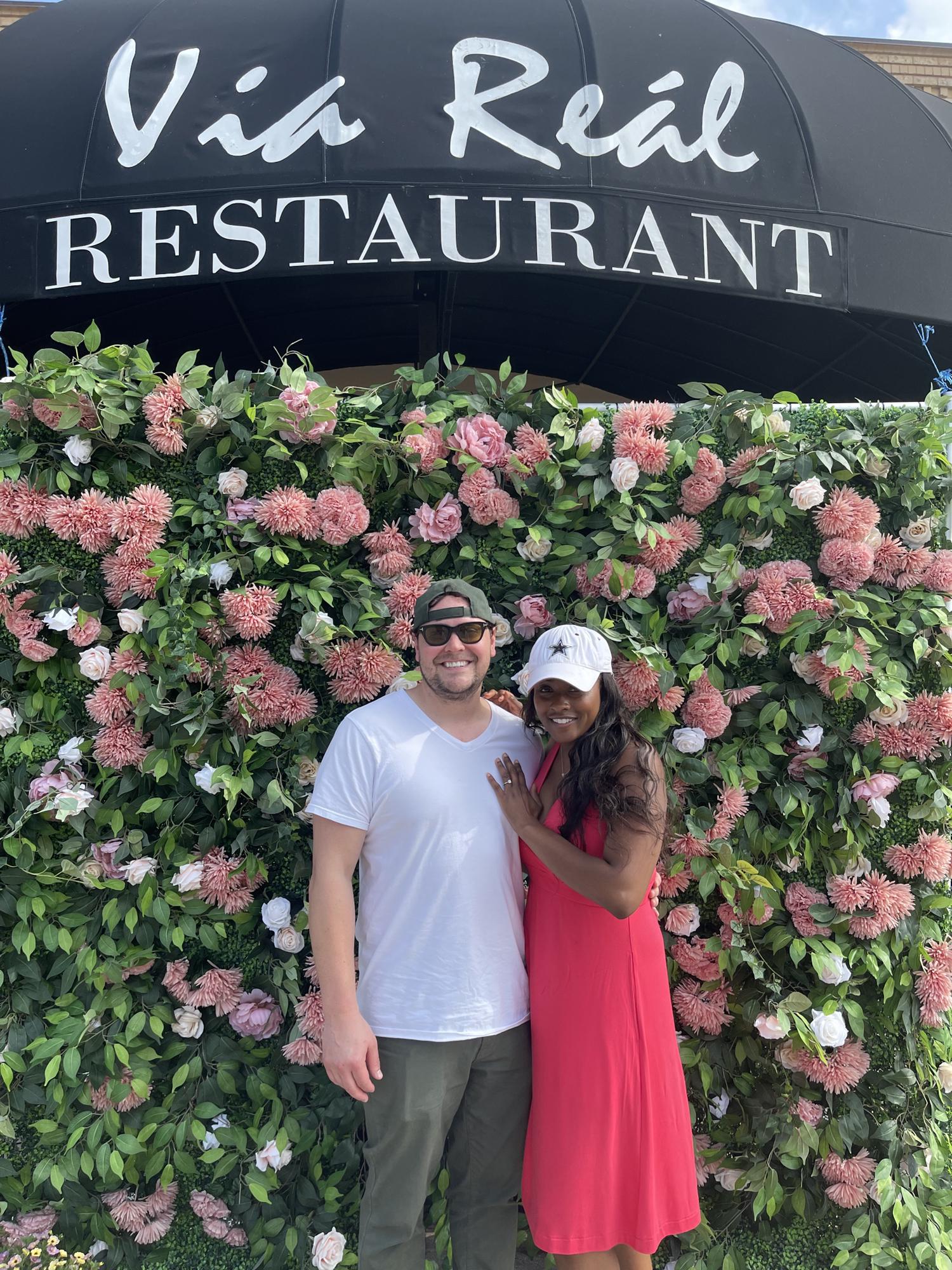 Checking out the rehearsal dinner site!