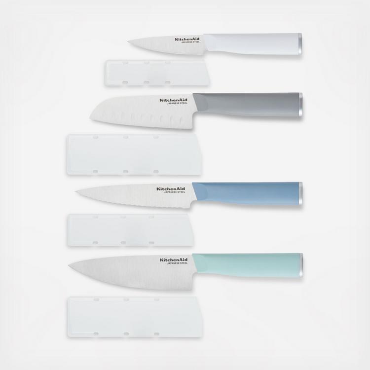 KitchenAid Set di 5 coltelli in acciaio giapponese con ceppo in betulla