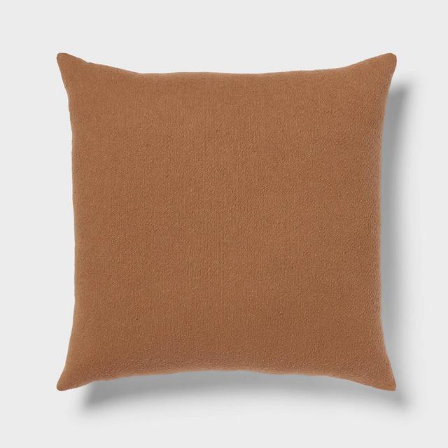 Euro Boucle Colorblock Decorative Pillow Light Brown - Threshold™