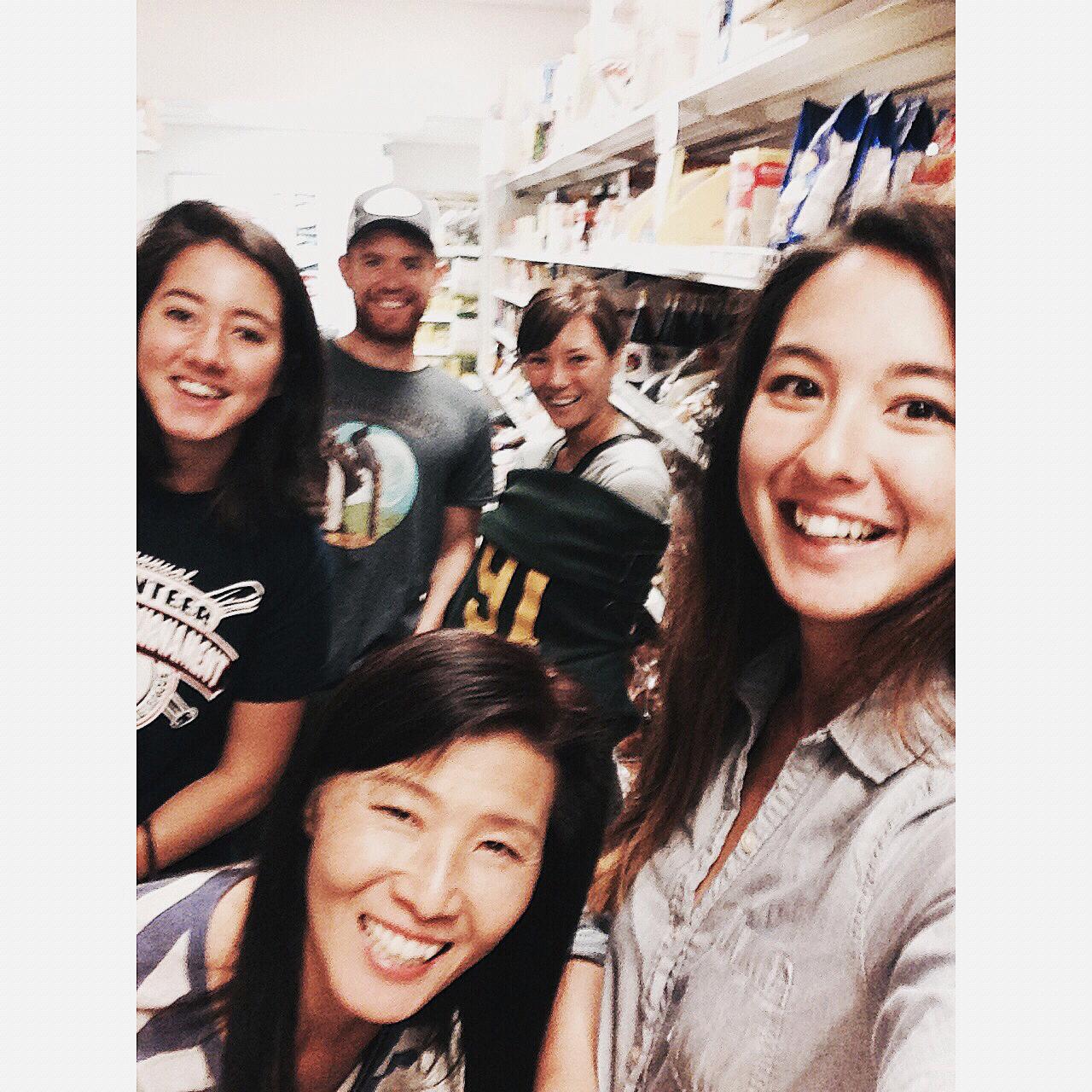 We're in the back again! But this time at a Korean market in Anchorage.
