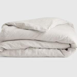 European Linen Duvet Cover in Sand Full/Queen