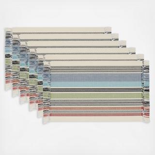 Mediterranean Stripe Placemat, Set of 6