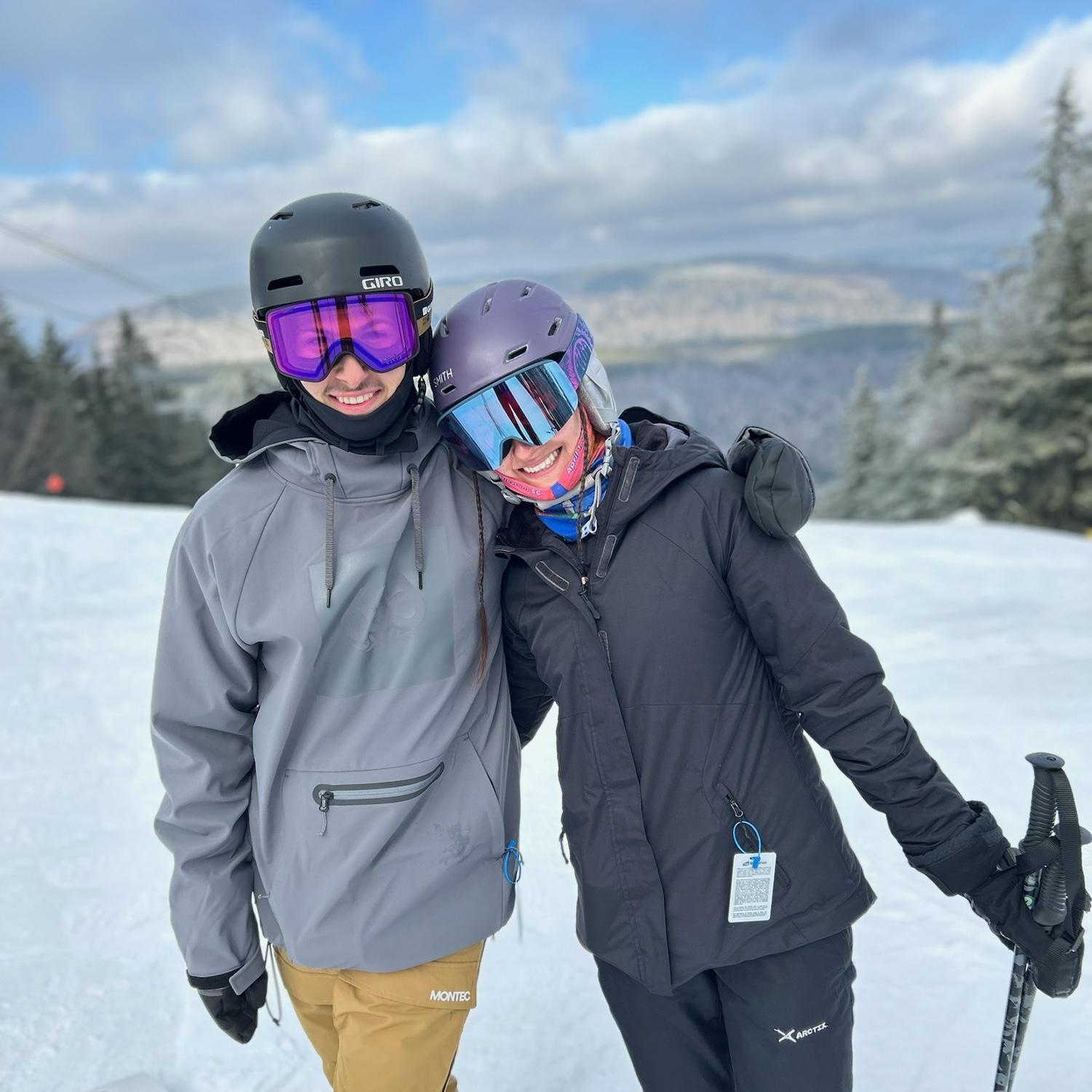 Knowing how to ski/snowboard was a requirement for this relationship! Thankfully, Richard picked up snowboarding pretty quick.