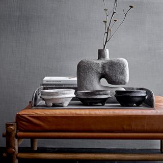 Modern Abstract Paper Mache Vase