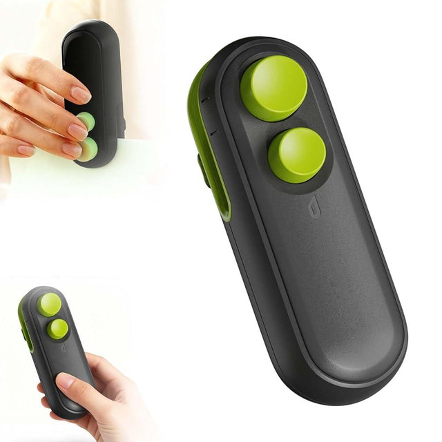 Mini Bag Sealer with Cutter and Magnet, 2026 New Portable Rechargeable Handheld Vacuum Food Sealer Bag Sealing Machine, Chip Bag Sealer for Chips Snacks Plastic Bags Fresh Storage (Black)