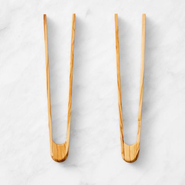 Olivewood Tongs, Set of 2