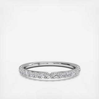 Women's French-Set Diamond Wedding Ring