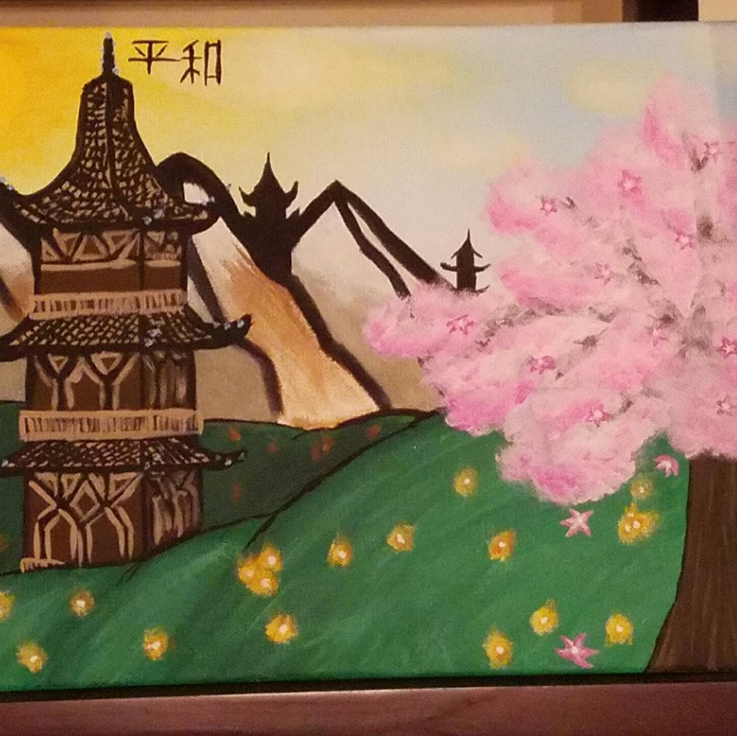 An Asian painting we did together