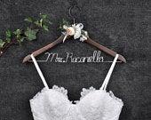 Custom Bridesmaid Gift, Bridal Hanger,...