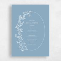 Blue Wedding Wedding Shower Invitation - Kalispell Bloom