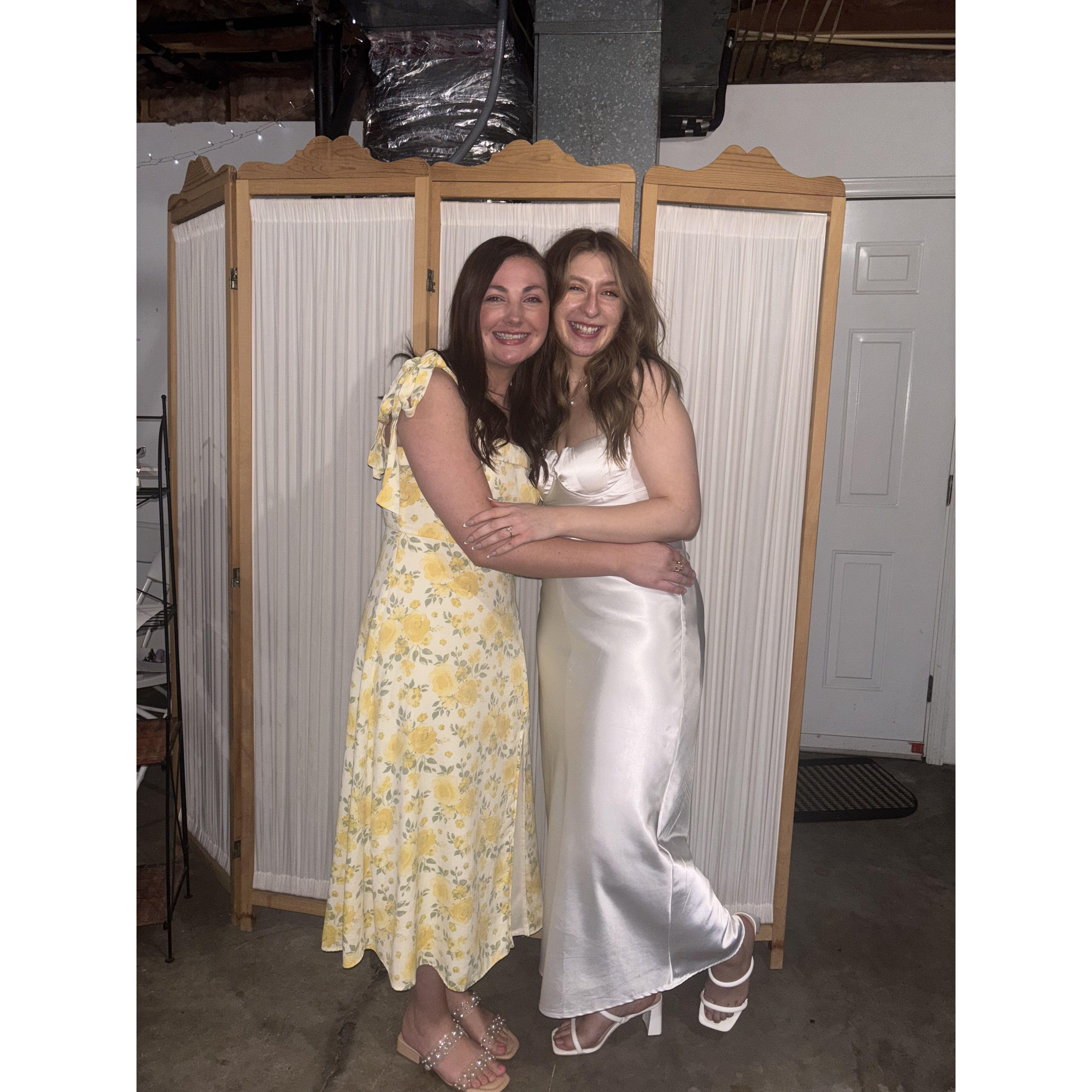 Delanie and her bridesmaid, Jasmine (Daniel's Sister!)