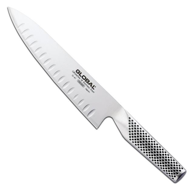 Global Hollow-Edge Chef’s Knife, 8"