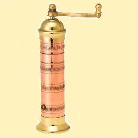 Atlas 9.5" x 1.5" Copper and Brass Pepper Mill