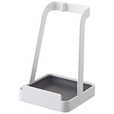 YAMAZAKI home 2248 Yamazaki Tower Ladle Holder-Lid Stand for Utensils in Kitchen, White