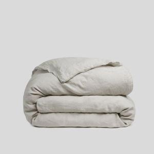 Linen Duvet Cover (Bone) - Full/Queen / Bone