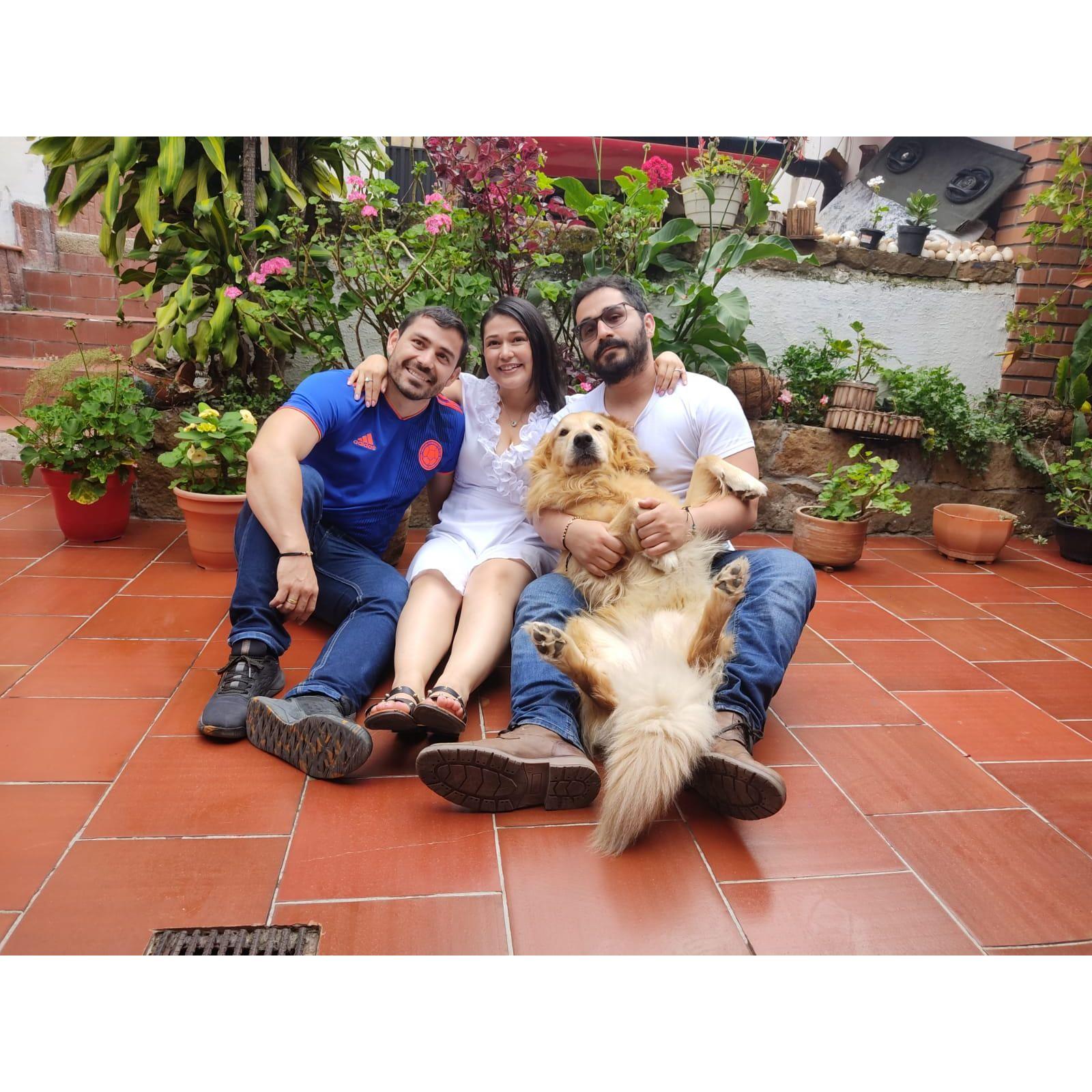 María, sus hermanos y Coco en Matanza