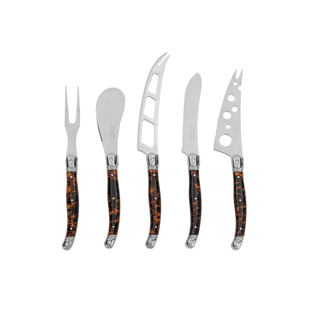 French Home Artisan Laguiole 5-Pc. Cheese Knife Set