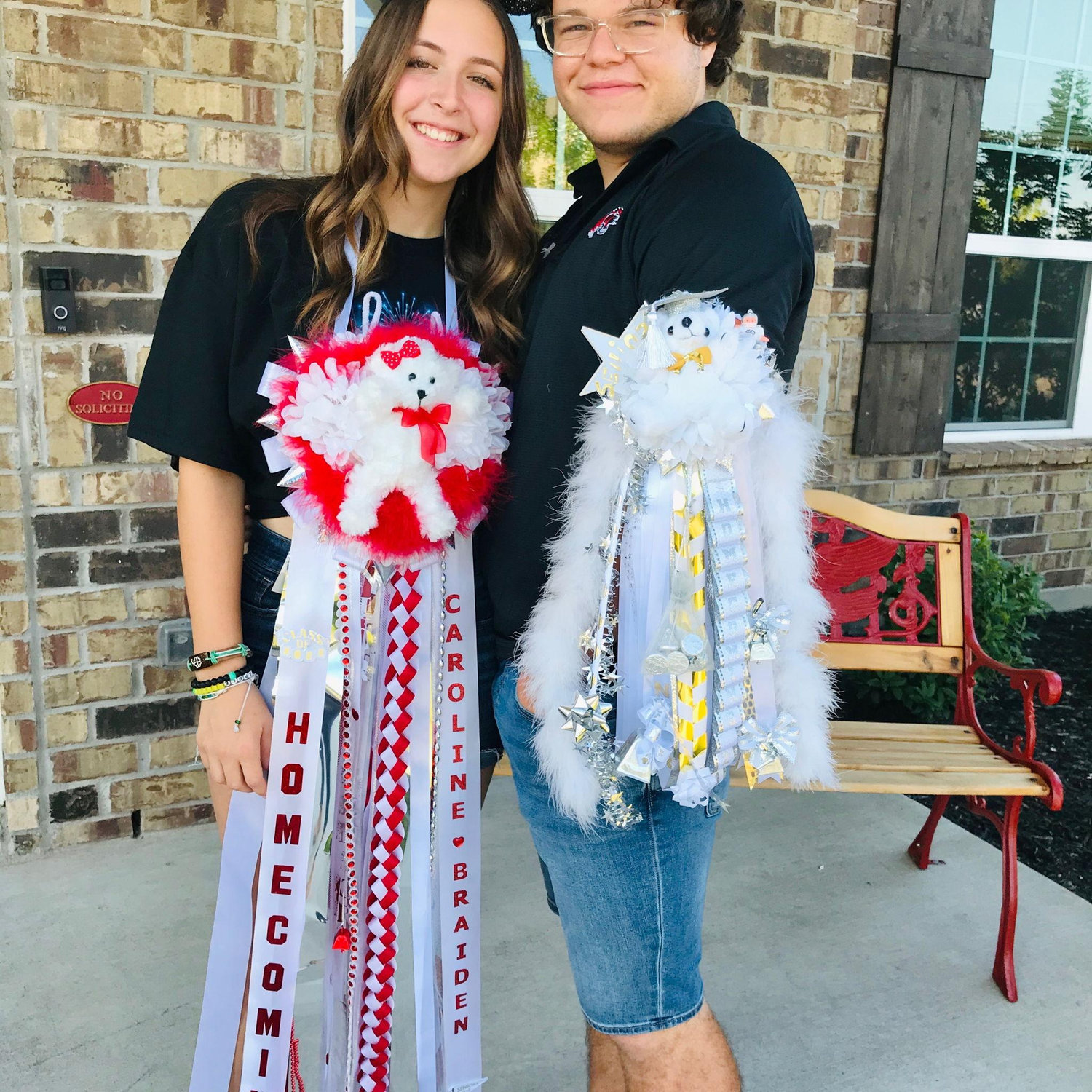 Senior year homecoming day at school