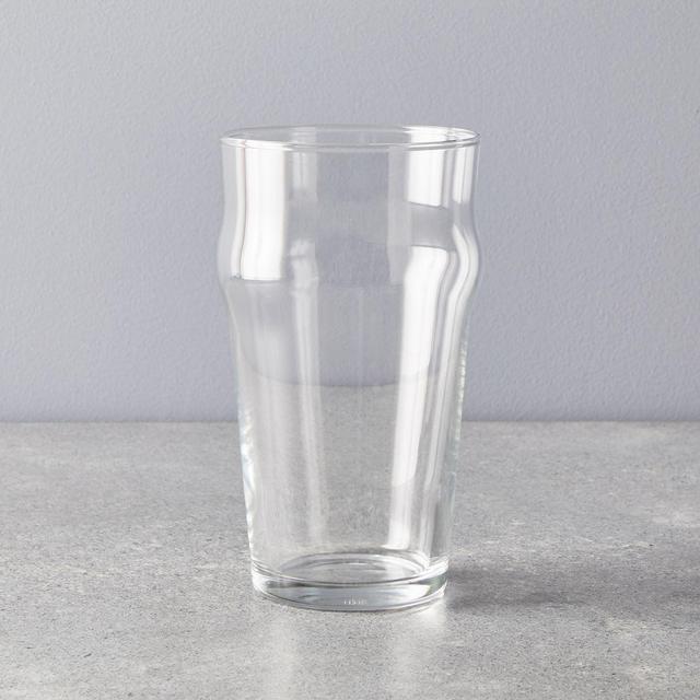 Stackable English Pub Beer Pint Glasses (Set of 12)