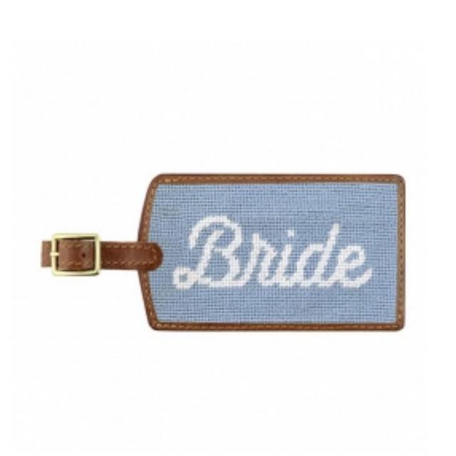 Bride Needlepoint Luggage Tag