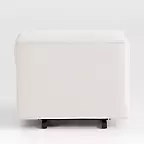 Babyletto Kiwi Cream Gliding Ottoman in Eco-Performance Fabric