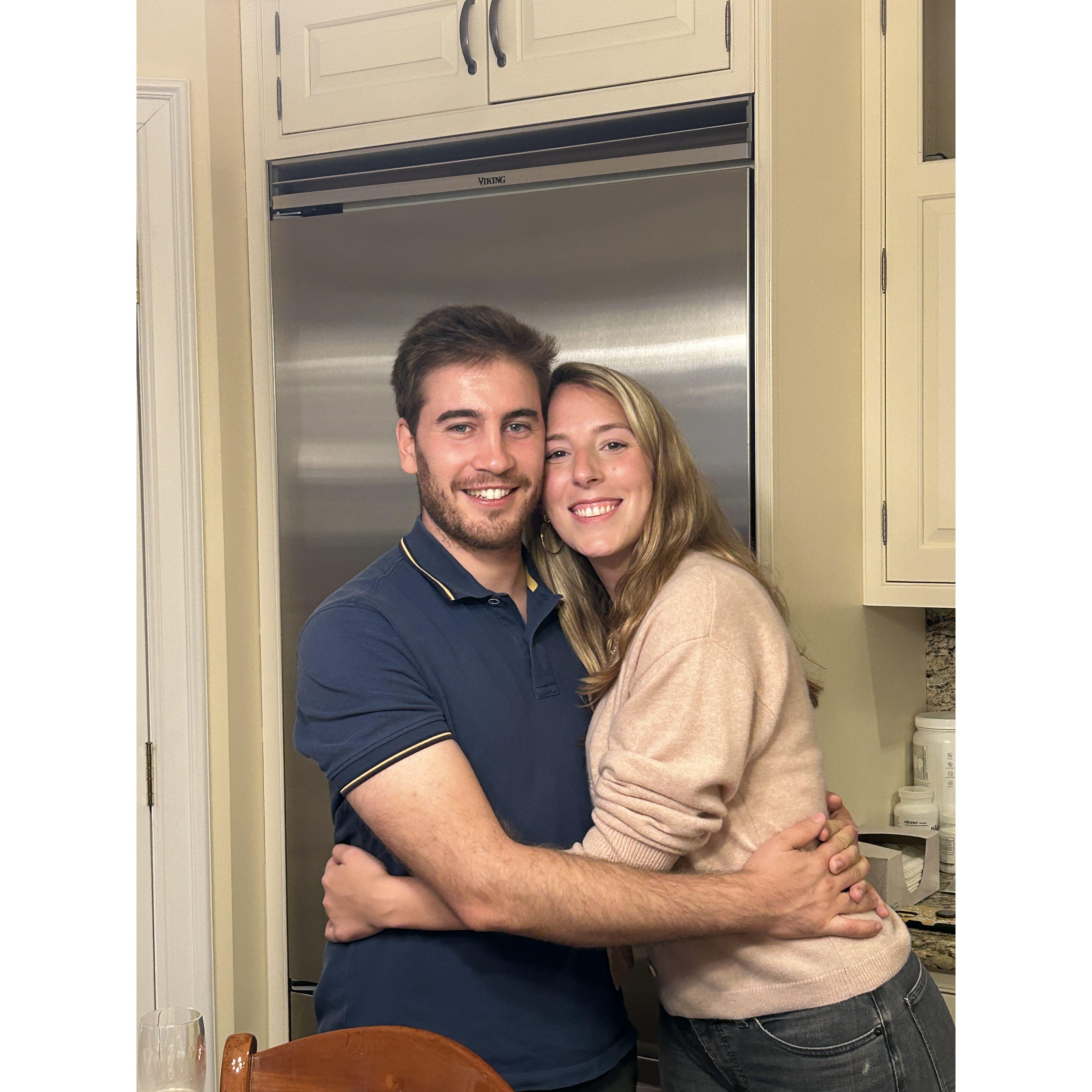 After 3 months apart, Pedro came back to the States on an H1-B visa in September 2023