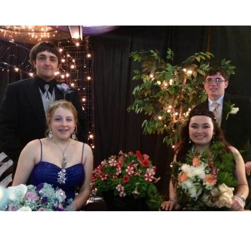 Senior Prom with my Maid Of Honor to be, Cassie! Best dance yet! Beautiful flowers, fancy dresses and a long night of dancing. Very glad we didn't eat the food though, because everyone got sick!