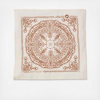 White Buffalo Organic Bandana Napkin, Set of 4