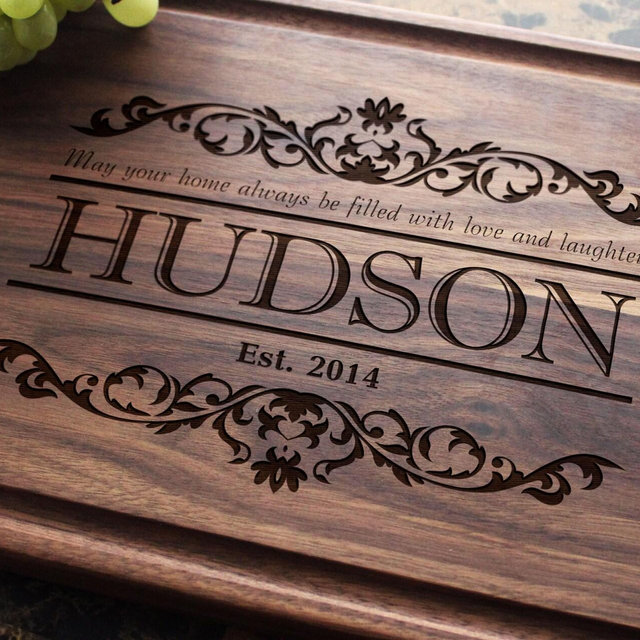 Handmade Cutting Board Personalized Rustic Quote Design #301-Wedding & Anniversary Gift for Couples-Housewarming and Closing Present