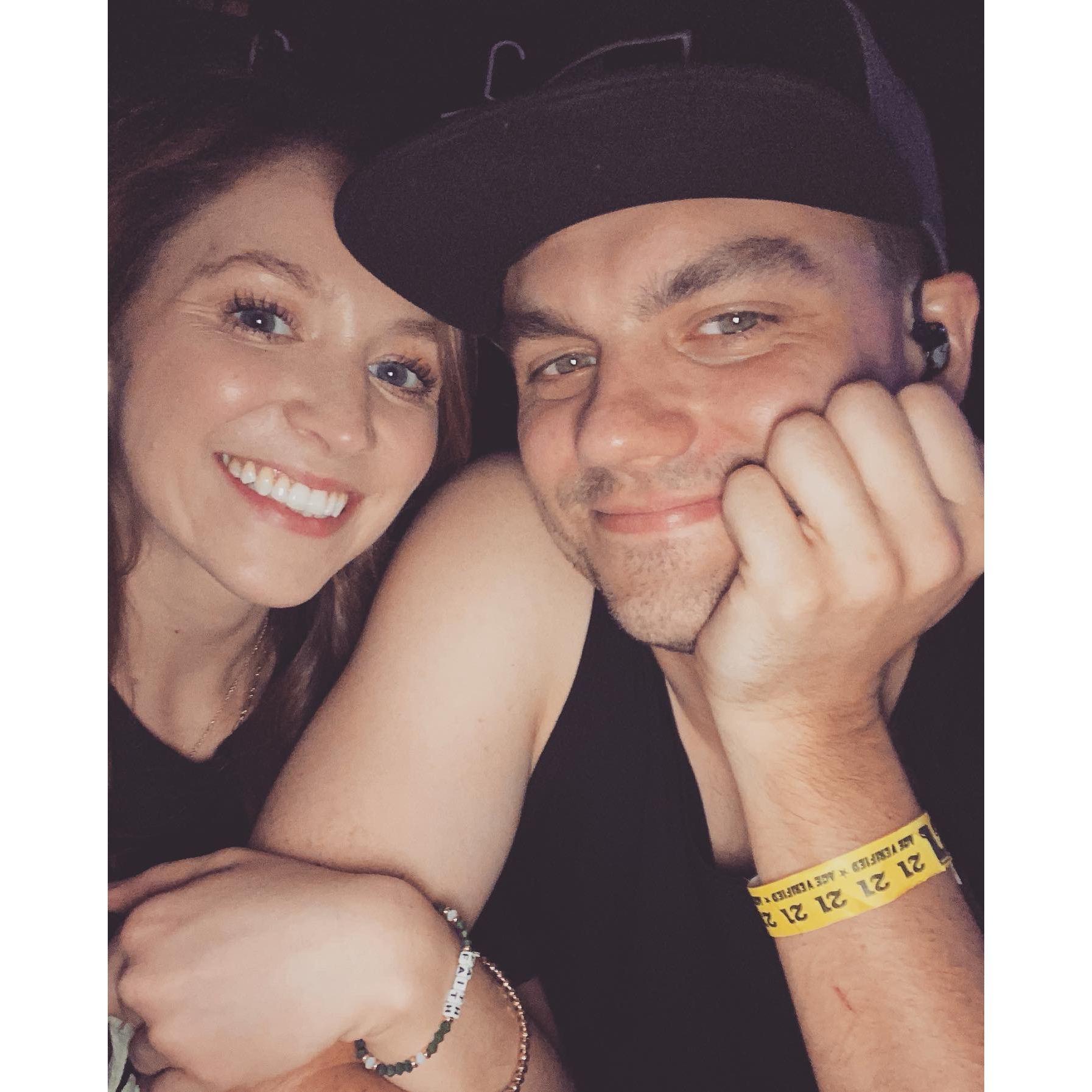 9. Caleb's last EDA show and the night he really began seriously talking about "when we're married" and dropping hints.